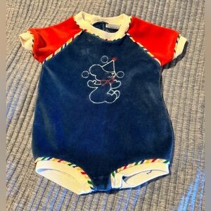 Vintage Doe Spun Onesie Velour
